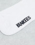 New Era NY logo socks in white