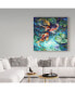 Фото #3 товара Marcia Baldwin 'Dancing Colors Koi' Canvas Art - 18" x 18"