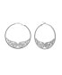 ფოტო #1 პროდუქტის Pave Wing Hoop Earring