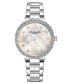 ფოტო #1 პროდუქტის Women's Quartz Silver-Tone Link Bracelet Watch 38mm