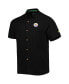 ფოტო #3 პროდუქტის Men's Black Pittsburgh Steelers Top of Your Game Camp Button-Up Shirt