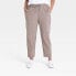 Фото #2 товара Women's Stretch Woven Taper Pants - All in Motion Dark Brown XL