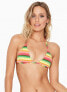 LSpace 257327 Women Multi Under The Sun Itty Bikini Top Swimwear Size X-Small