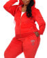 Фото #4 товара Костюм White Mark Rhinestone Velour Tracksuit