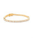 ფოტო #2 პროდუქტის Cubic Zirconia 14K Gold-Plated Vermeil Isabella Tennis Bracelet