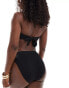 In The Style high leg bikini bottom co-ord in black Черный, 34 - фото #4