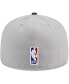 ფოტო #3 პროდუქტის Men's Gray, Navy Indiana Pacers Tip-Off Two-Tone 59FIFTY Fitted Hat