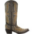 Фото #2 товара Corral Boots Two Toned TooledInlay Snip Toe Cowboy Womens Grey Casual Boots C3