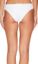 Body Glove 171341 Womens Solid Low Rise Bikini Bottom Swimsuit White Size Small