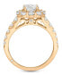 Фото #9 товара Certified Diamond Bridal Set (4 ct. t.w.) in 18k White, Yellow or Rose Gold