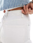 Bershka high waisted flared jeans in white