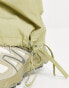 Daisy Street fitted parachute cargo trousers in khaki