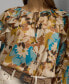 ფოტო #3 პროდუქტის Women's Floral Tie-Neck Blouse, Regular & Petite