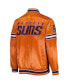 Фото #4 товара Men's Orange Phoenix Suns Slider Satin Full-Snap Varsity Jacket