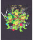 ფოტო #5 პროდუქტის Boys Leonardo Michelangelo Raphael T-Shirt and Mesh Shorts Outfit Set Toddler to Big Kid