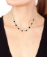 ფოტო #2 პროდუქტის EFFY® Sapphire (7-5/8 ct. t.w) & Diamond (1/3 ct. t.w.) Mariner Link 18" Collar Necklace in 14k Gold