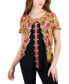 Фото #1 товара Petite Oaklyn Ornate Short-Sleeve Top, Created for Macy's