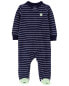 Фото #2 товара Baby Monster Fleece Zip-Up Footie Sleep & Play Pajamas 3M