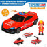 CB TOYS Fire Truck With Car Carrier With Vehicles And Figure