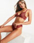 Фото #5 товара ASOS DESIGN Rosie lace underwire bra in burgundy