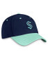 Фото #3 товара Men's Deep Sea Blue, Light Blue Seattle Kraken Authentic Pro Rink Two-Tone Flex Hat