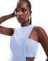 ASOS DESIGN cutout detail racer midi dress in light blue Синий, 40 - фото #2