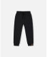 Big Boys Fleece Sweatpants With Pockets Black