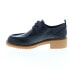 Фото #5 товара Clarks Eden Mid Lace 26161323 Womens Black Leather Block Heels Shoes 8.5