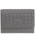 Women's Basket Weave Collection RFID Secure Mini Clutch Wallet