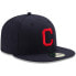 Фото #3 товара [70360927] MENS NEW ERA MLB CLEVELAND INDIANS 5950 AC PERF FITTED - NAVY/RED