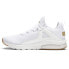 Puma Electron 2.0 Lush Wide Training Womens Gold, White Sneakers Athletic Shoes