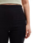 ASOS DESIGN Hourglass tailored high waist skinny trousers in black