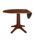 Фото #5 товара 42" Round Dual Drop Leaf Pedestal Table