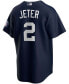 ფოტო #3 პროდუქტის Men's Derek Jeter Navy New York Yankees 2020 Hall of Fame Induction Alternate Replica Player Name Jersey