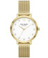 Women's Monterey Three-Hand Gold-Tone Stainless Steel Mesh Watch 38mm, KSW9056