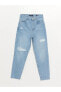 Фото #6 товара Jeans Mom Fit Yırtık Detaylı Kadın Jean Pantolon Pantolon