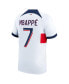 Фото #4 товара Men's Kylian Mbappe White Paris Saint-Germain 2023/24 Away Stadium Replica Player Jersey