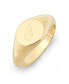 ფოტო #9 პროდუქტის Claire Petite Initial Signet Gold-Plated Ring