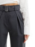 & Other Stories pleated waist balloon leg trousers in grey