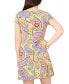 Petite Paisley-Print O-Ring Shift Dress