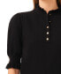 ფოტო #3 პროდუქტის Women's Ruffle Collar Short Sleeve Ruffle Sweater Top