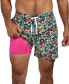 ფოტო #1 პროდუქტის Men's The Bloomerangs Quick-Dry 5-1/2" Swim Trunks with Boxer-Brief Liner