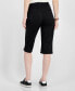 ფოტო #2 პროდუქტის Women's Solid Split-Hem Capri Pants
