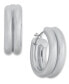 ფოტო #1 პროდუქტის Small Double-Row Tubular Hoop Earrings, 0.75", Created for Macy's
