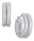 Фото #1 товара Small Double-Row Tubular Hoop Earrings, 0.75", Created for Macy's