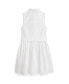 Фото #7 товара Платье для малышей Polo Ralph Lauren с поясом из хлопкового мужского платья Oxford