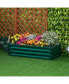 4' x 2' Raised Steel Garden Planter Bed for Vegetables, Herbs, Green