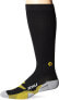 2XU 301129 Women's Flight Compression Socks, Black/Yellow, Medium 2 pack
