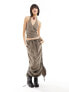 Фото #1 товара JJXX cargo maxi skirt co-ord in taupe