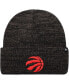 Men's '47 Black Toronto Raptors Brain Freeze Cuffed Knit Hat